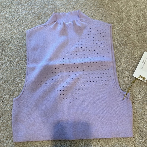 Victor Glemaud Lilac Crop Mockneck top size small NWT - Picture 6 of 7